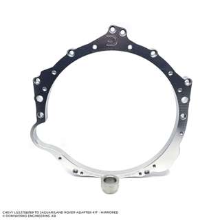 Domiworks Chevy LS/LT/SB/BB to Jaguar/Land Rover 8HP - 6-bolt converter - Mirrored Adapter Kit