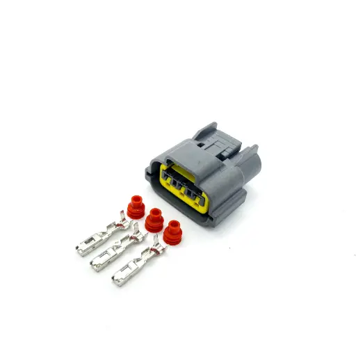 [CON-P-NIS-COIL-R35-YELLOW] 3 pins Nissan R35 Ignition Coil Connector (yellow)
