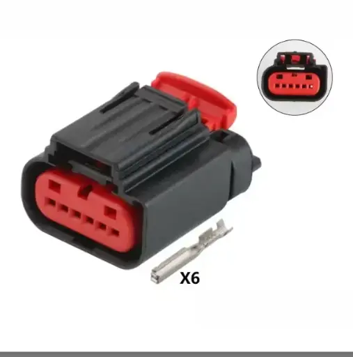 [CON-P-GM-DBW-6-GEN5] GM 6 pins throttle connector 13581267 