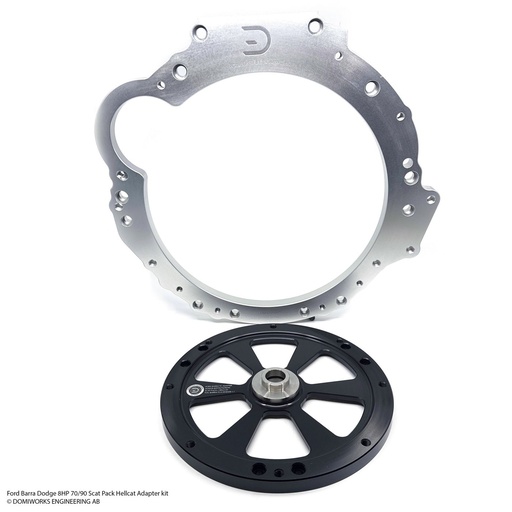 [DOMIWORKS-21005003] Domiworks Ford Barra 8HP Scat Pack 8HP90 Hellcat Adapter Kit